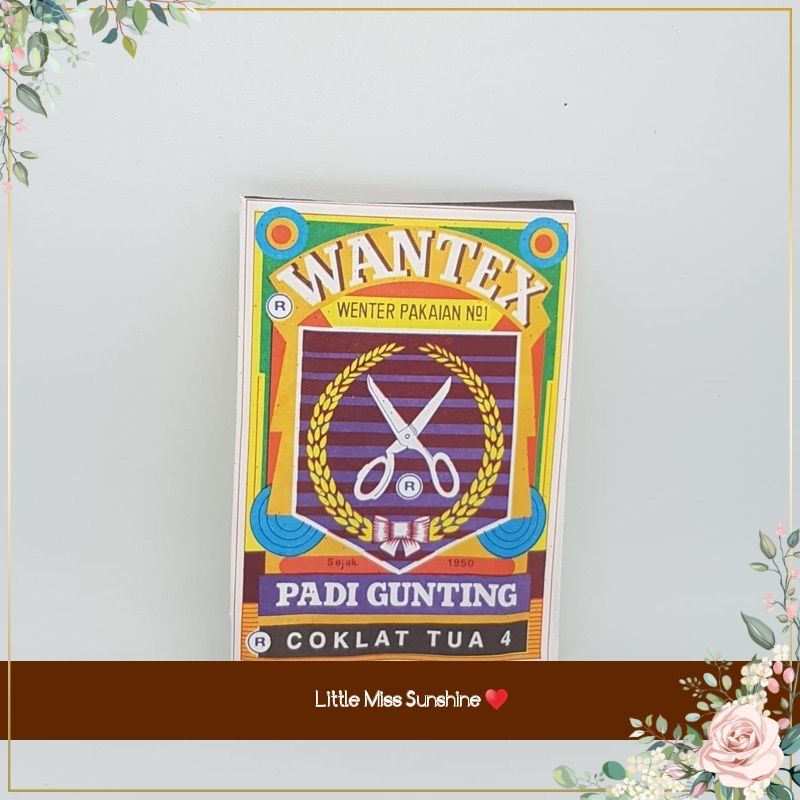 WANTEX WARNA COKLAT TUA 4 Wenter Padi Gunting Pewarna Tie Dye Baju Sumbo Sumba Kain Cotton Satuan Ecer Grosir Jumputan Ikat Art Celup Wantek Pakaian Warna Baru Murah Bagus Kualitas DYE TIE Baik Quality Malang Lancar Grosir Warna Pakaian Pewarna Wenter