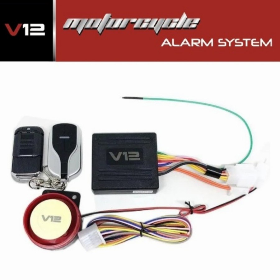 Alarm Motor V12 Pengaman Maling Sensor Alarm Motor V12 Alarm Gembok V 12