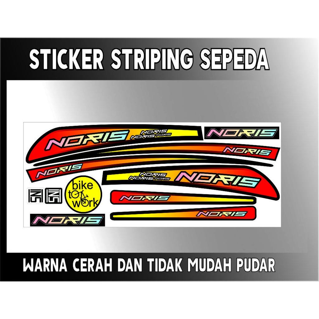 NORIS SEPEDA VARIAS STICKER SEPEDA STRIPING NORIS BIKE TO