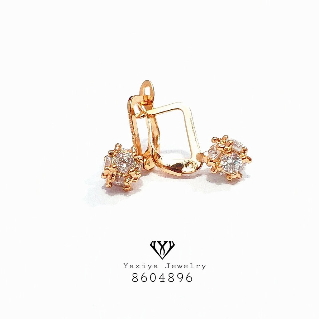 

Anting Wanita Bola Kubik Permata Perhiasan Lapis Emas 18K Yaxiya Jewelry 156