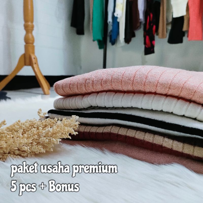 PAKET USAHA PEMULA BAJU 5 PCS + 1 BONUS