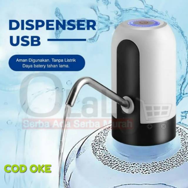 Pompa Air Galon Pompa Galon Otomatis Dispenser USB Rechargeable