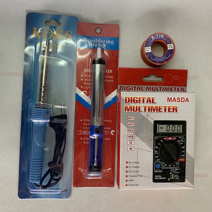 Paket Lengkap Penyedot Solder Timah Multimeter Digital