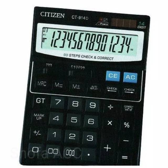 

Kalkulator Citizen CT 914 D 14 Digit