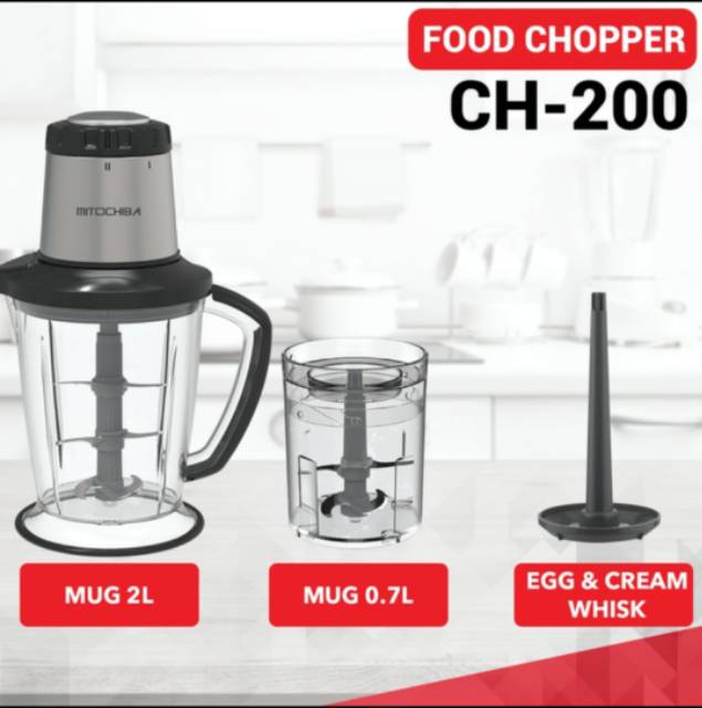 MITOCHIBA CH200 FOOD CHOPPER CH 200 BLENDER BUMBU DAN DAGING Garansi Resmi