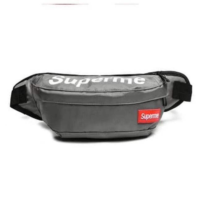 SI009 Waist Bag SUPREME/Tas Pinggang/Tas Selempang/Tas Dada Unisex - HIJAU LORENG