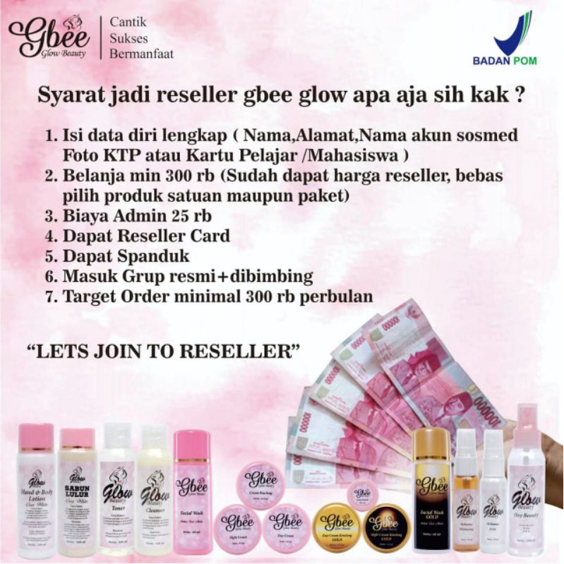 Join Reseller Gbee Glow Beauty