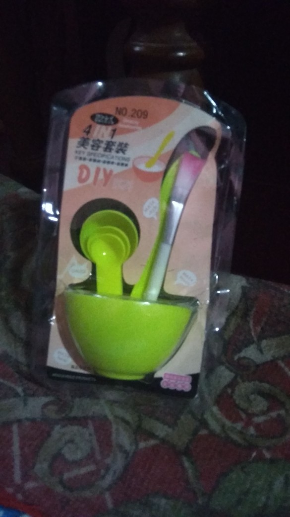 (satu Set Murah!) Mangkok Masker Kuas Masker Spatula Sendok 3 Takaran