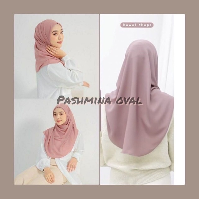 PASHMINA OVAL MALAYSIA /PASHMINA CURVE CERUTY BABYDOLL