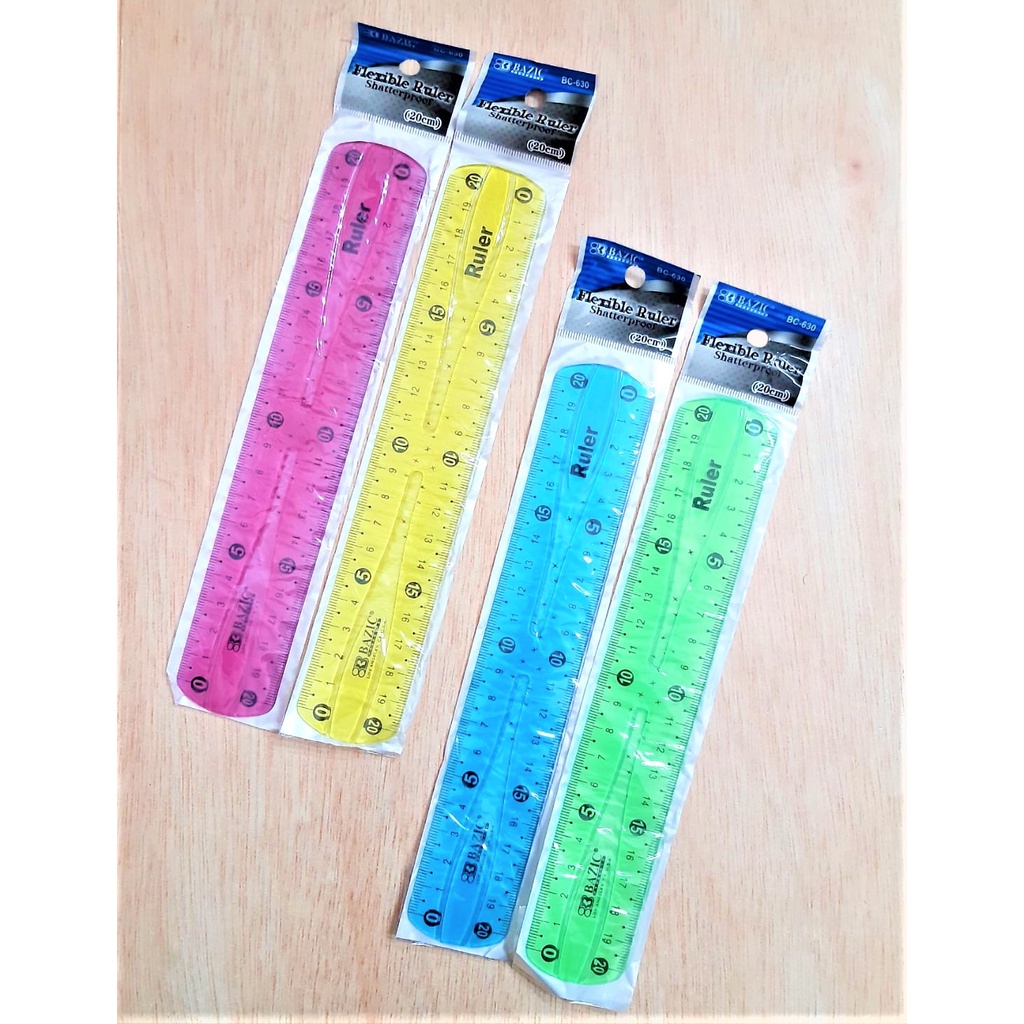 

PENGGARIS MISTAR LENTUR FLEKSIBEL 20 CM FLEXIBLE RULER WARNA