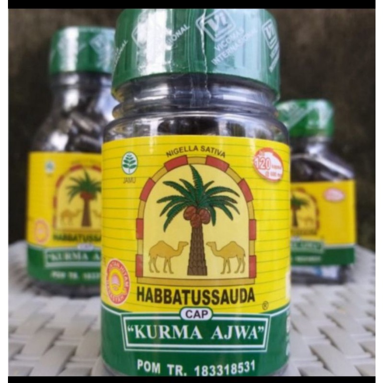 Habbatussauda Kurma Ajwa 120 Kapsul Original