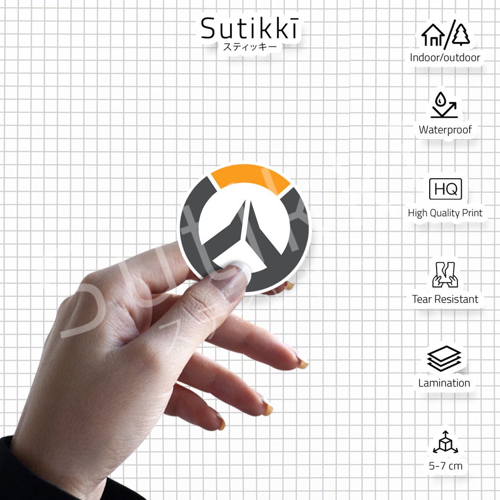 Sutikki | Sticker Pack Overwatch Over Watch PS4 PS5 Steam Computer PC Stiker Laptop Vinyl Aesthetic