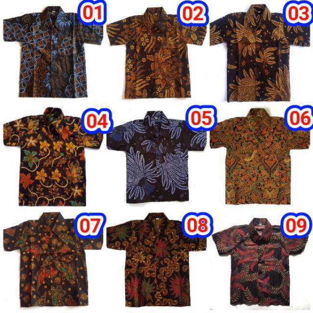 Koleksi KEMEJA  BATIK ANAK  COWOK  TERBARU  PART 2 Shopee 