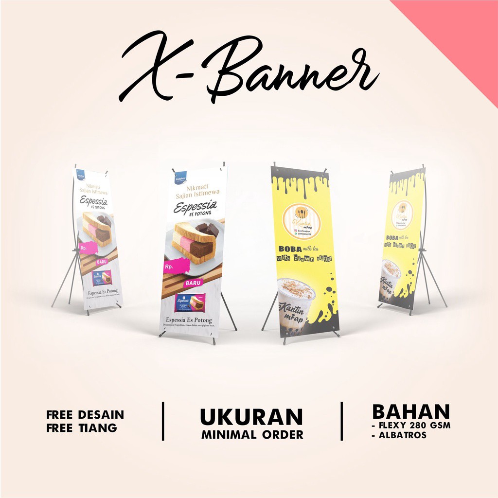 CETAK X BANNER TERMURAH | X BANNER MURAH | X BANNER FREE DESAIN | X BANNER PREMIUM