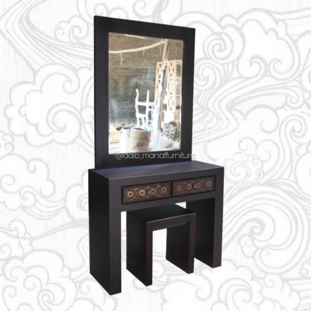 Meja rias minimalis jati, meja rias minimalis, meja rias, tolet