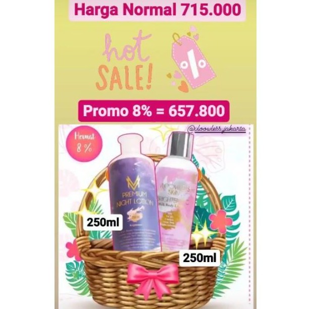 via#PROMO PAKET HEMAT VLOOWLESS PAKET LOTION COUPLE FULL SIZE 250ML