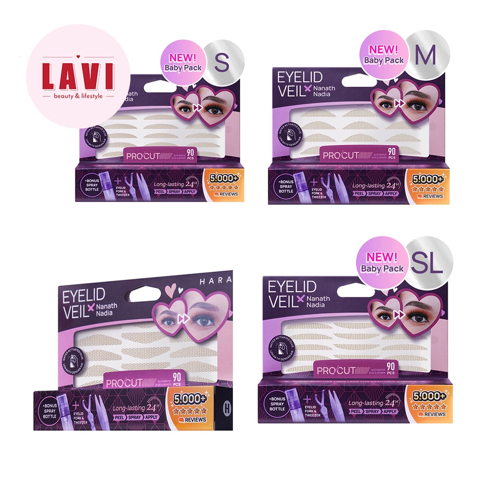HAQUHARA / HARA Eyelid Veil X Nanath Nadia Baby Pack (S, SL, M, L)
