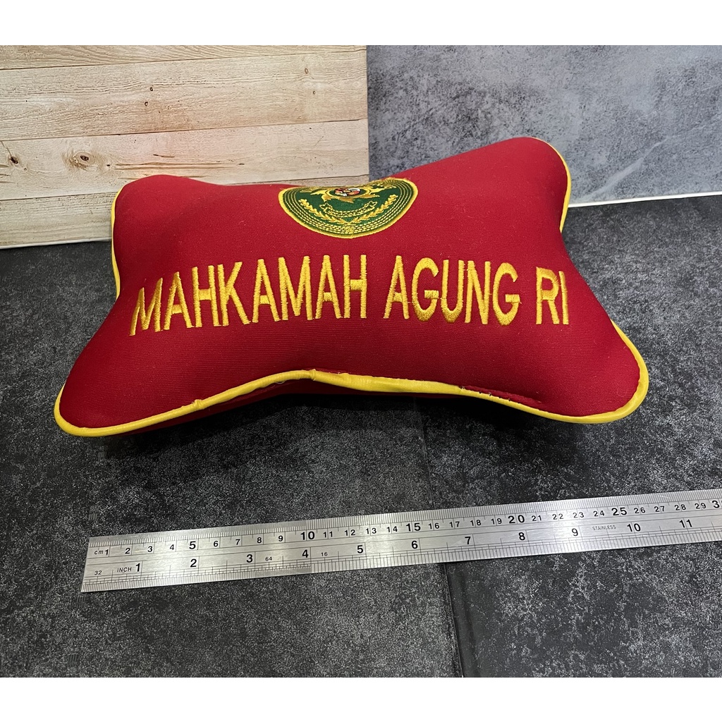 Bantal Mobil Mahkamah Agung Merah - Bantal Mobil - Bantal Kepala MA