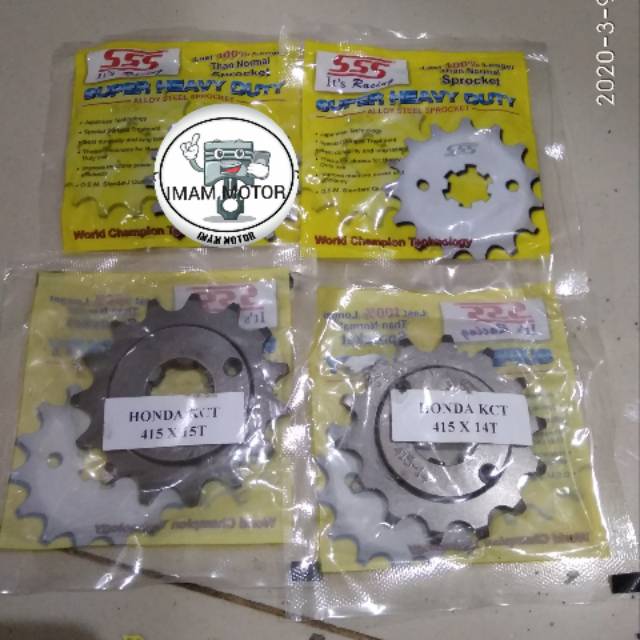 Gear depan sss honda KCT 415