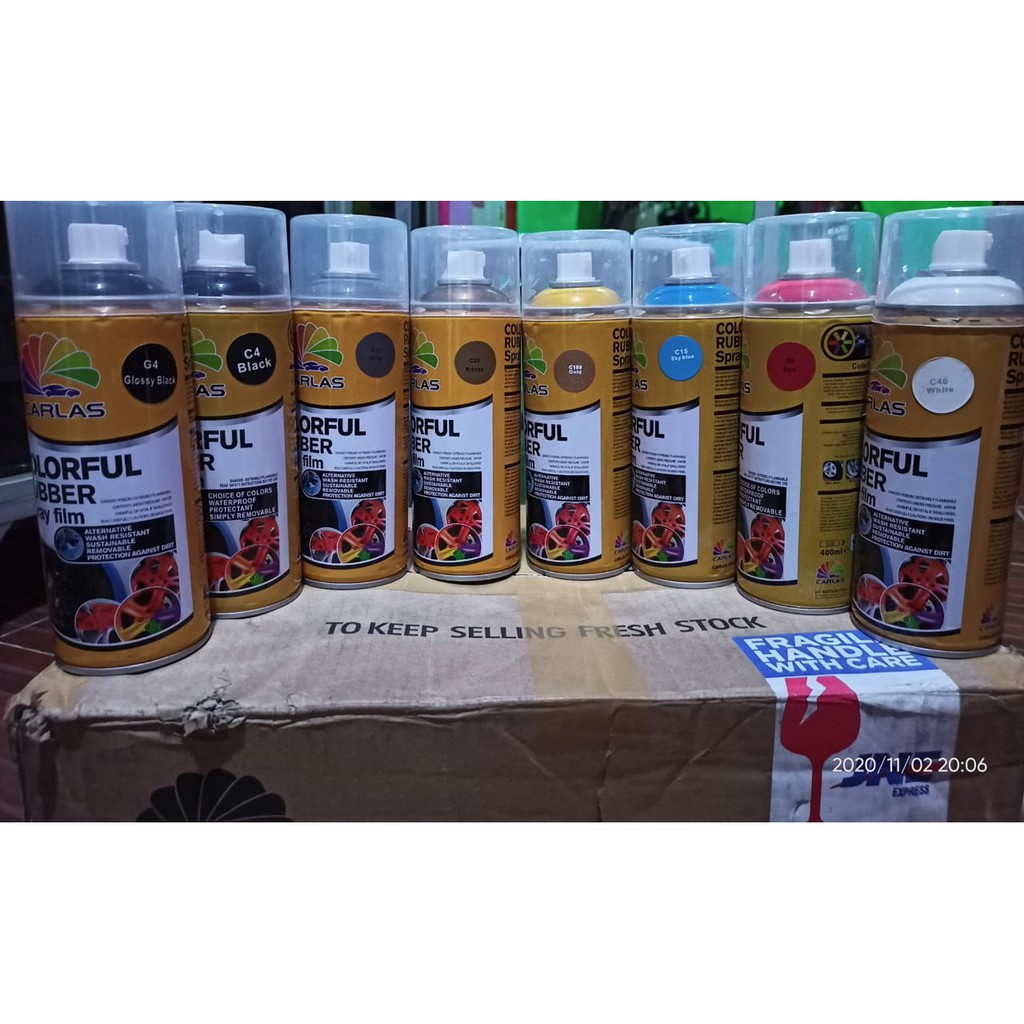 Carlas Rubber Paint - Cat Semprot Karet - Cat Velg - Pylox - Pilox - Pilok
