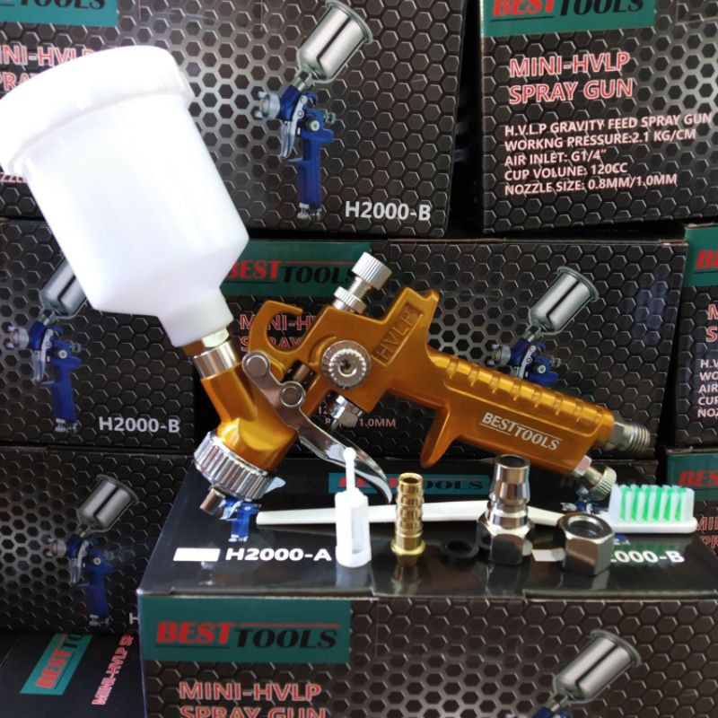 Jual Spray Gun Mini Hvlp H Spray Gun Hvlp Nozzle Mm Indonesia Shopee Indonesia