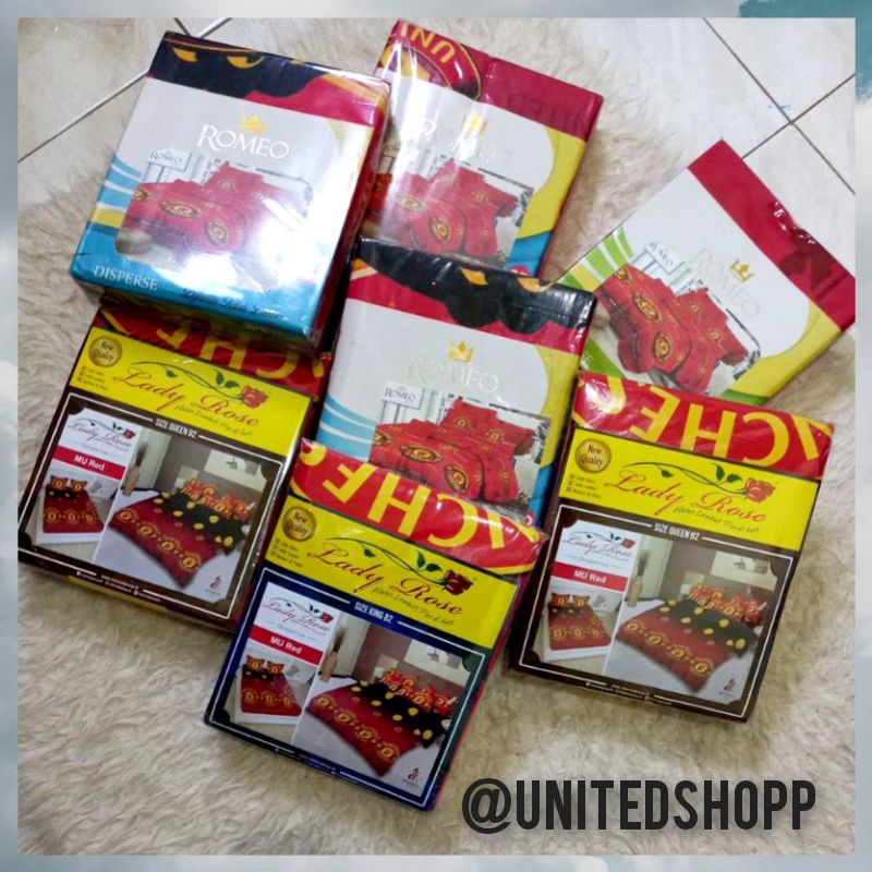 [UNITEDSHOPP] Sprei motif Klub Bola MU High Quality