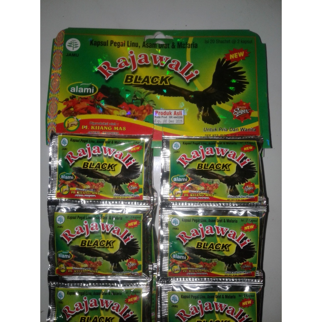 Paket 50 Hanger Kapsul Rajawali Black Jamu Obt Asam Urat
