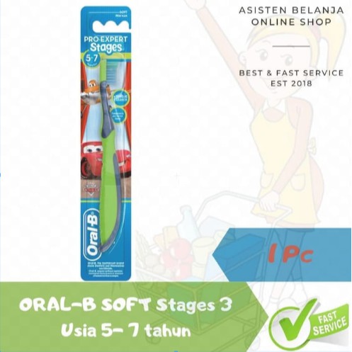 Soft Stage 1 2 3 4 ORAL-B Sikat Gigi Bayi Balita Anak 1 Pcs ORAL B Baby &amp; Kids Tooth Brush OralB