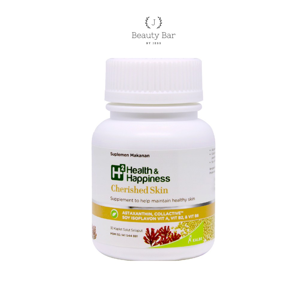H2 Health & Happiness Cherished Skin Per Botol Isi 30 Butir | Mencegah Keriput & Penuaan Dini