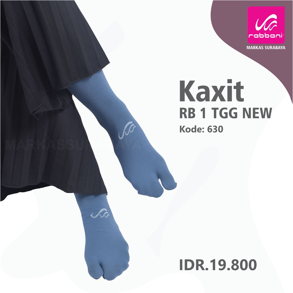 Kaos kaki tanggung jempol Rabbani-630 = Biru Jeans