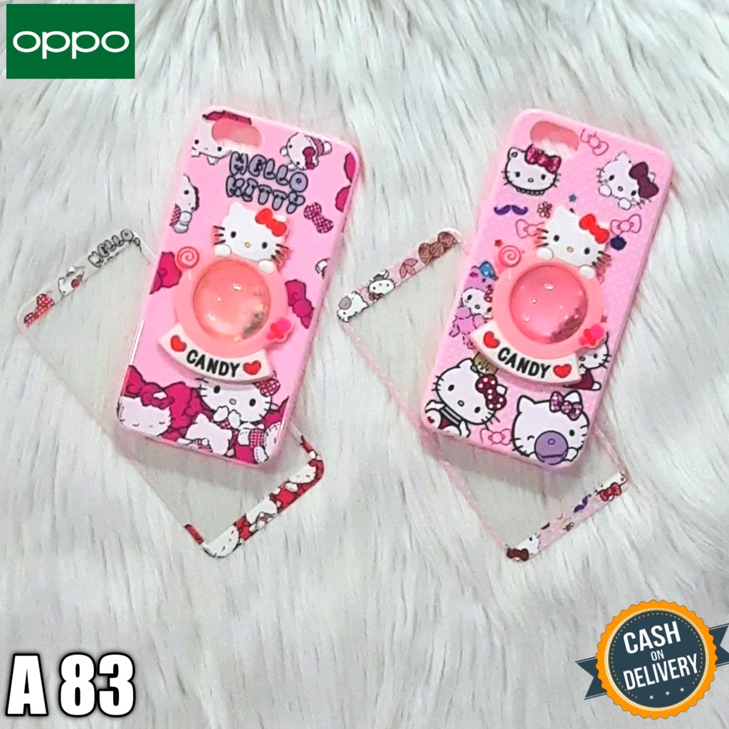 Softcase Oppo A83 Case Water Timbul + Tempered Glass