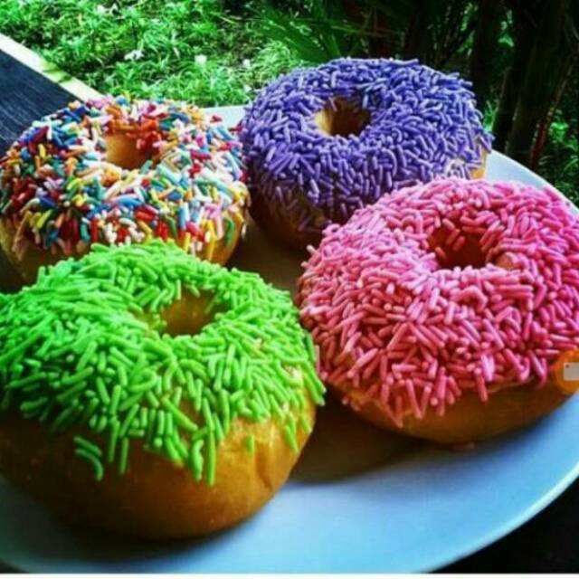 

Meses aneka warna 250gr/hiasan makanan