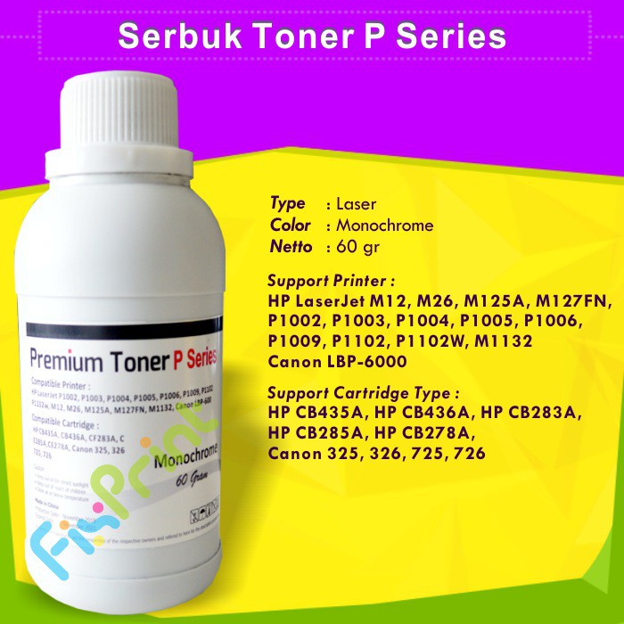 Serbuk Toner HP 35A 85A 36A 78A 83A Bubuk Cartridge Printer P1005 P1006 P1102 M127fn M1132 LBP6030