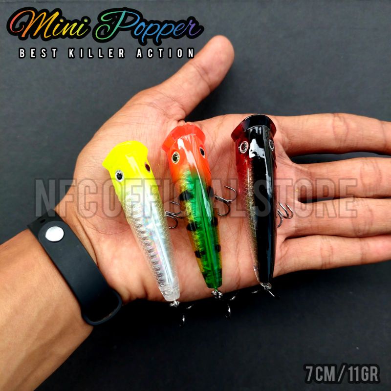 Mini Popper 7 cm 11 gram LONG CAST Best Killer Action