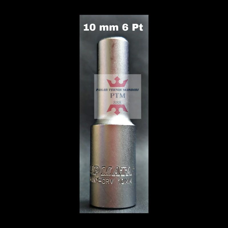 Mata Sok Panjang Tjap Mata / Deep Sok 10 mm 6 pt Tjap Mata