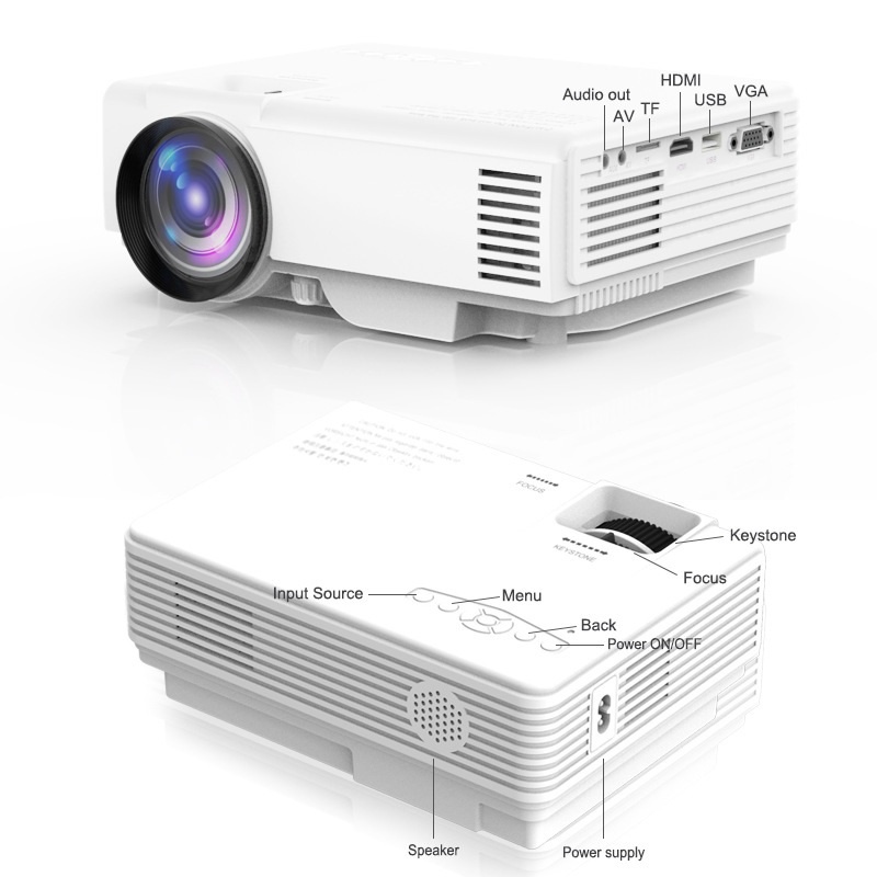 TRIPSKY T5 BASIC - Multimedia Home Portable Projector 4500 Lumens