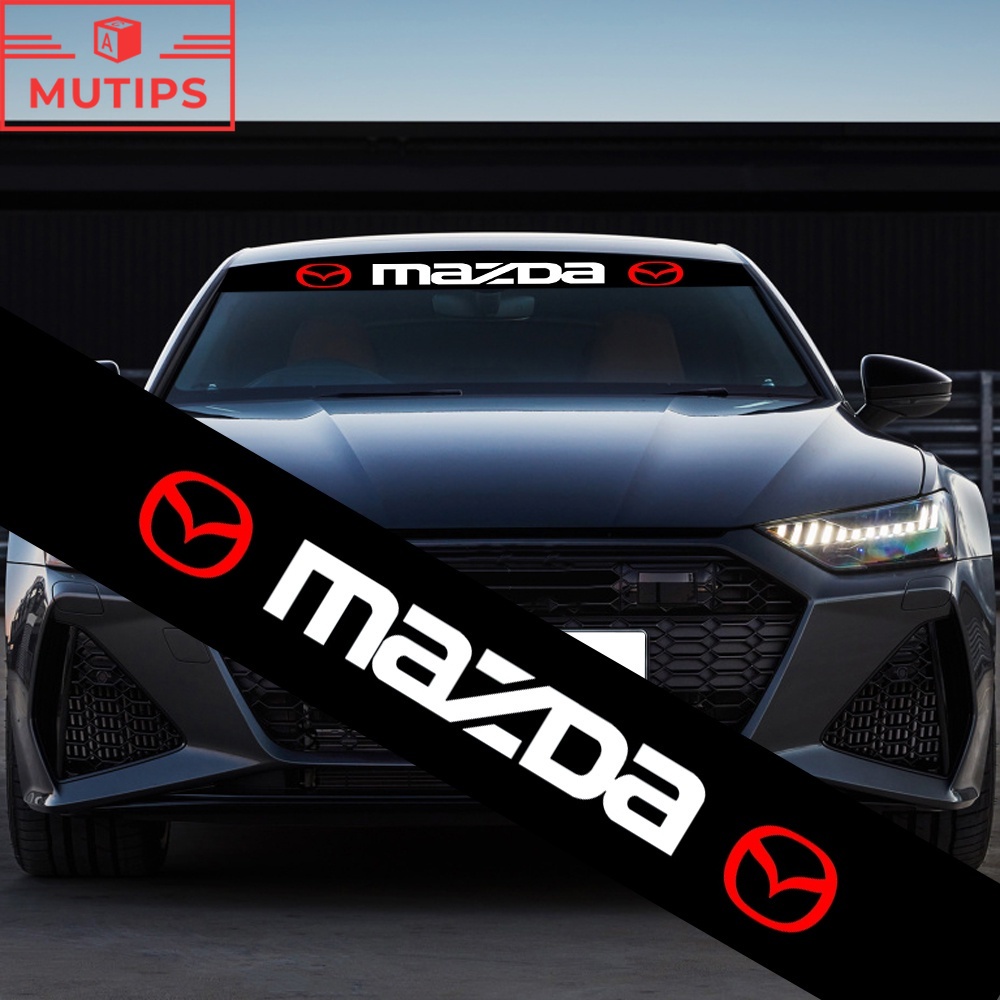 Stiker Kaca Depan Dan Belakang Mobil Mazda Bahan PVC Tahan Air Untuk 2 3 5 6 CX3 CX5 CX30 CX8 bl gh