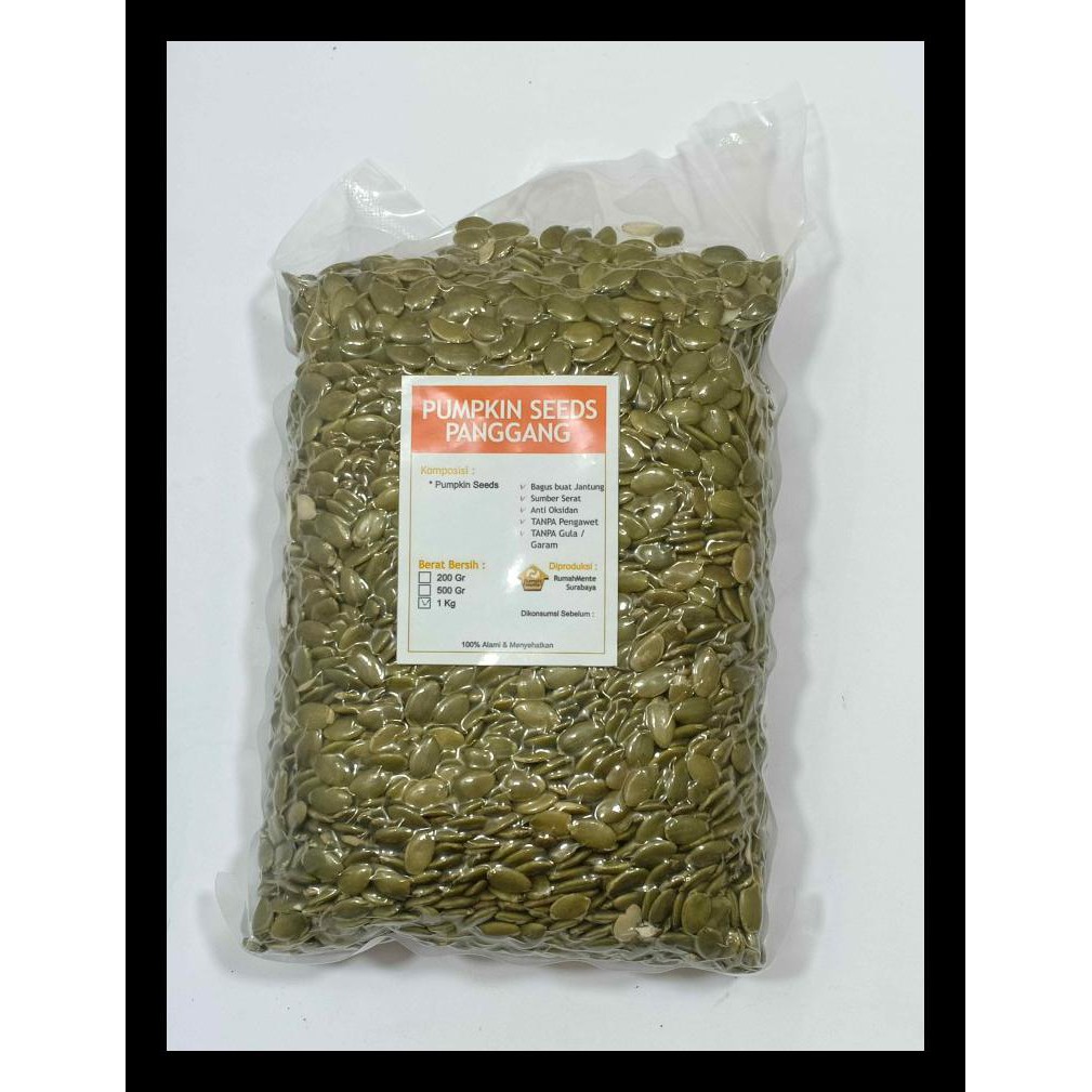 

UPDATE! ROASTED PUMPKIN SEED 1KG BIJI LABU PANGGANG PALING MURAH