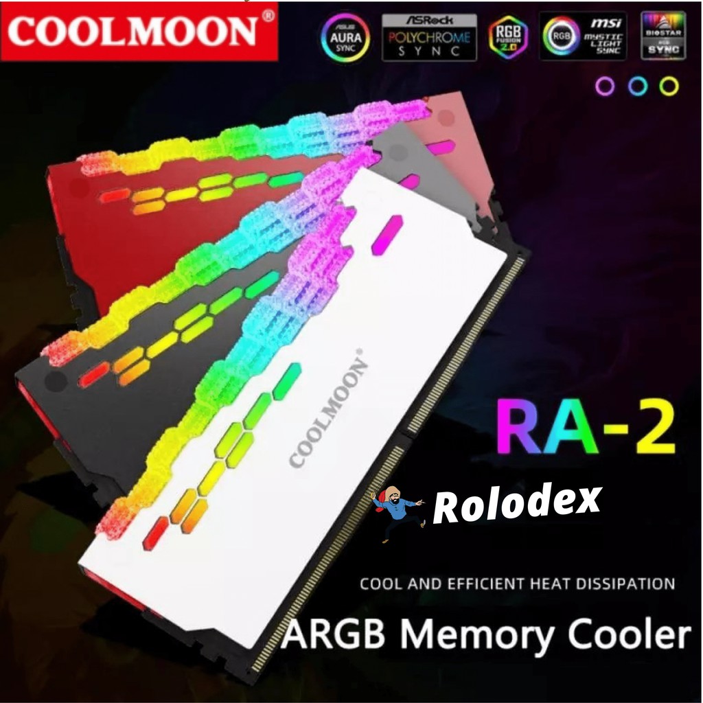 Heatsink Ram RGB ARGB Coolmoon RA-2