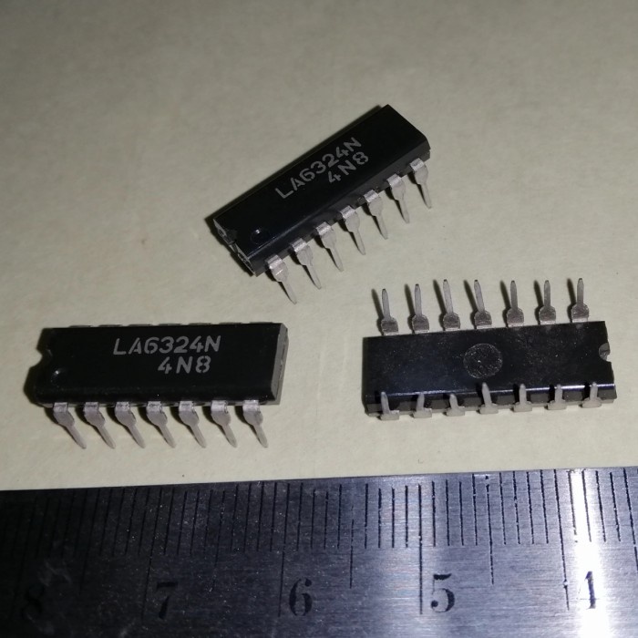 LA6324N LA6324 LA 6324 N IC Dip-14 Quad Op Amplifier Audio Sanyo
