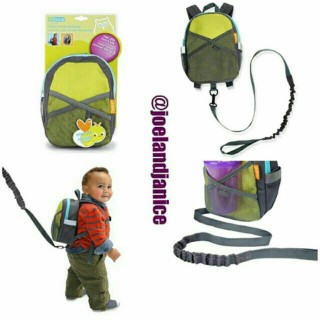 Brica Safety Harness Backpack Green