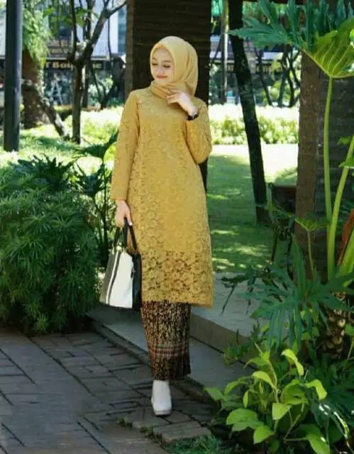 AZURAH SCRAF // Tunik brokat/kebaya brokat tunik/baju kurung brokat/kebaya wisuda/seragam pernikahan