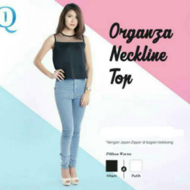 organza neck tersedia ukuran all size dan big size
