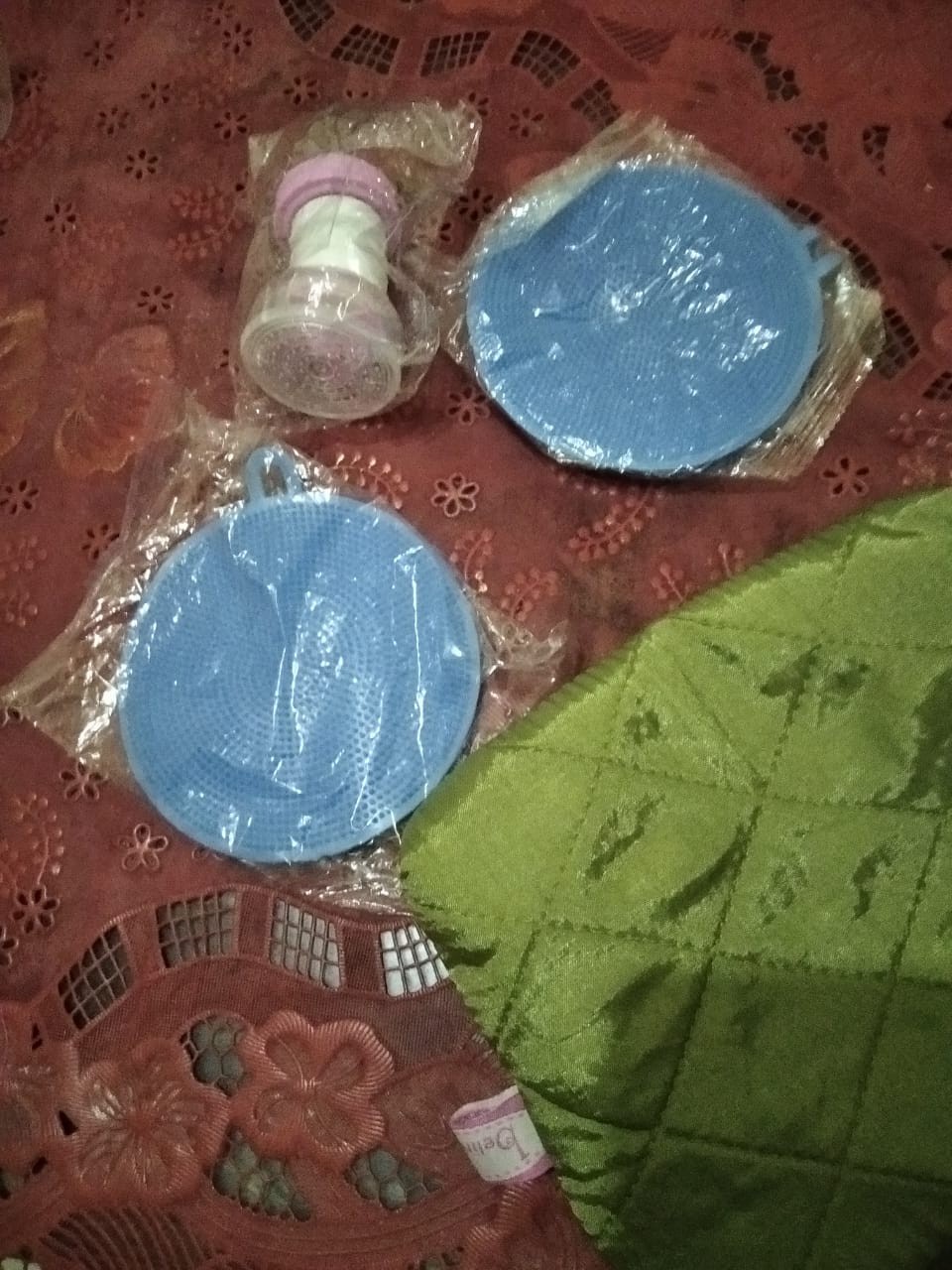 Spon Silikon Alat Pencuci Piring Wajan Teflon Panci Masak Spons Cuci Anti Kuman Kebersihan Bersih