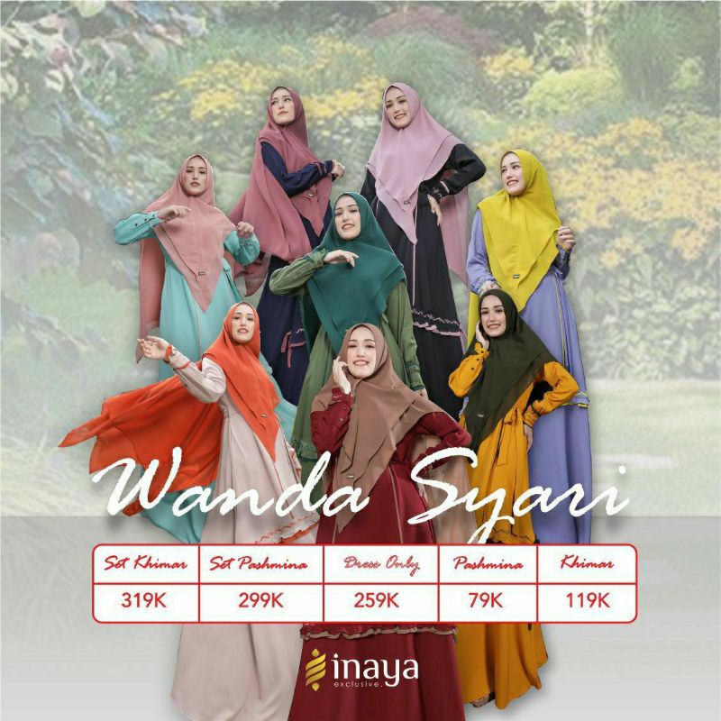 Gamis Murah | Wanda Syari by Inaya | Gamis couple ibu dan anak