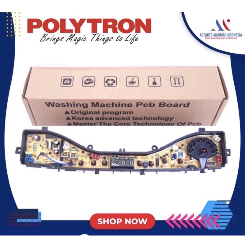 POLYTRON PAW 75/85 SERI modul pcb mesin cuci Top Loading