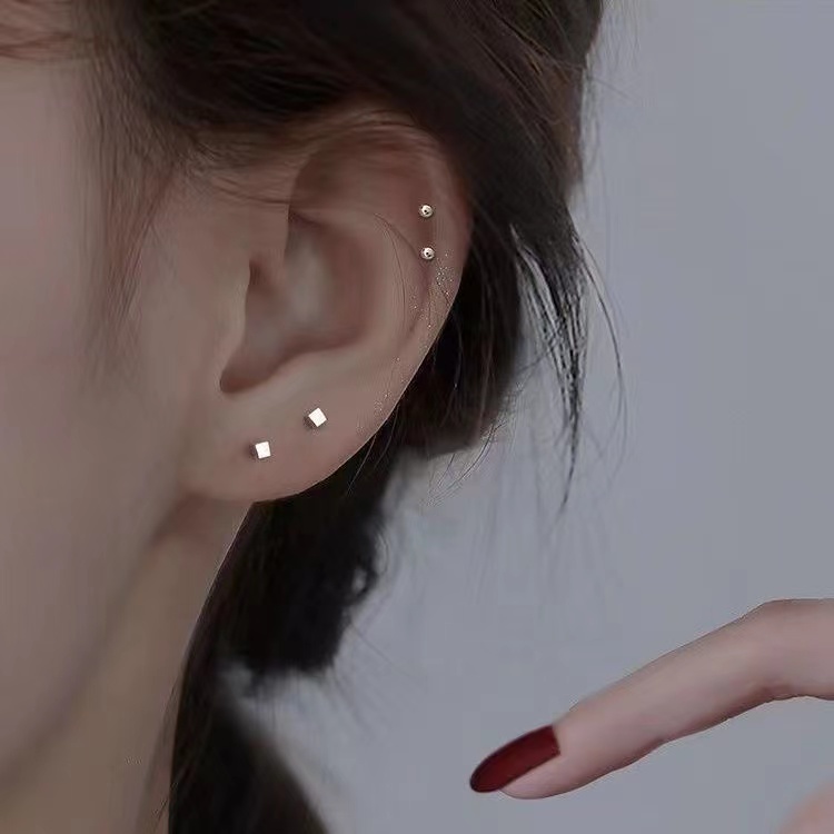 Anting Tusuk Sterling Silver 925 Model Sekrup Untuk Wanita