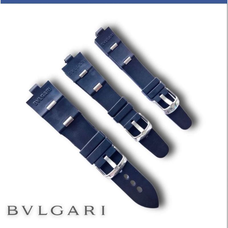 strap rubber tali jam tangan BVLGARI AL38A HITAM