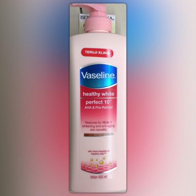 Vaseline Perfect 10 Hand body Vaselline whitening &amp; Anti Aging 400ml