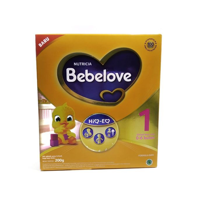 BEBELOVE 1 SUSU FORMULA BAYI 0-6 BULAN 200 Gram
